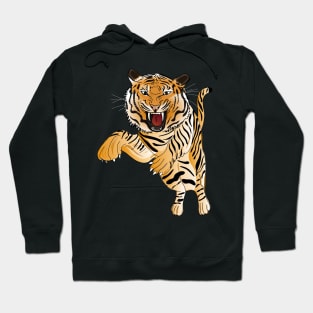 Dangerous tiger attack Hoodie